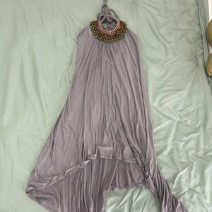 Chelsea & Violet Gray Halter Dress - XS